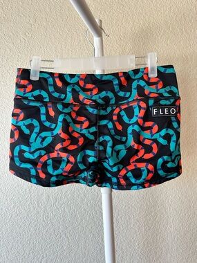 FLEO filthy animal black Blue and red snake print original shorts size medium